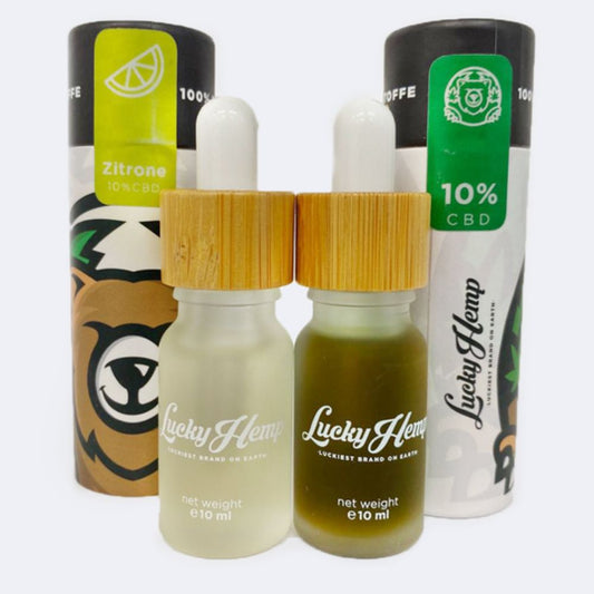 Probier-Set Aromaöl Zitrone + 10% Vollspektrum CBD-Öl