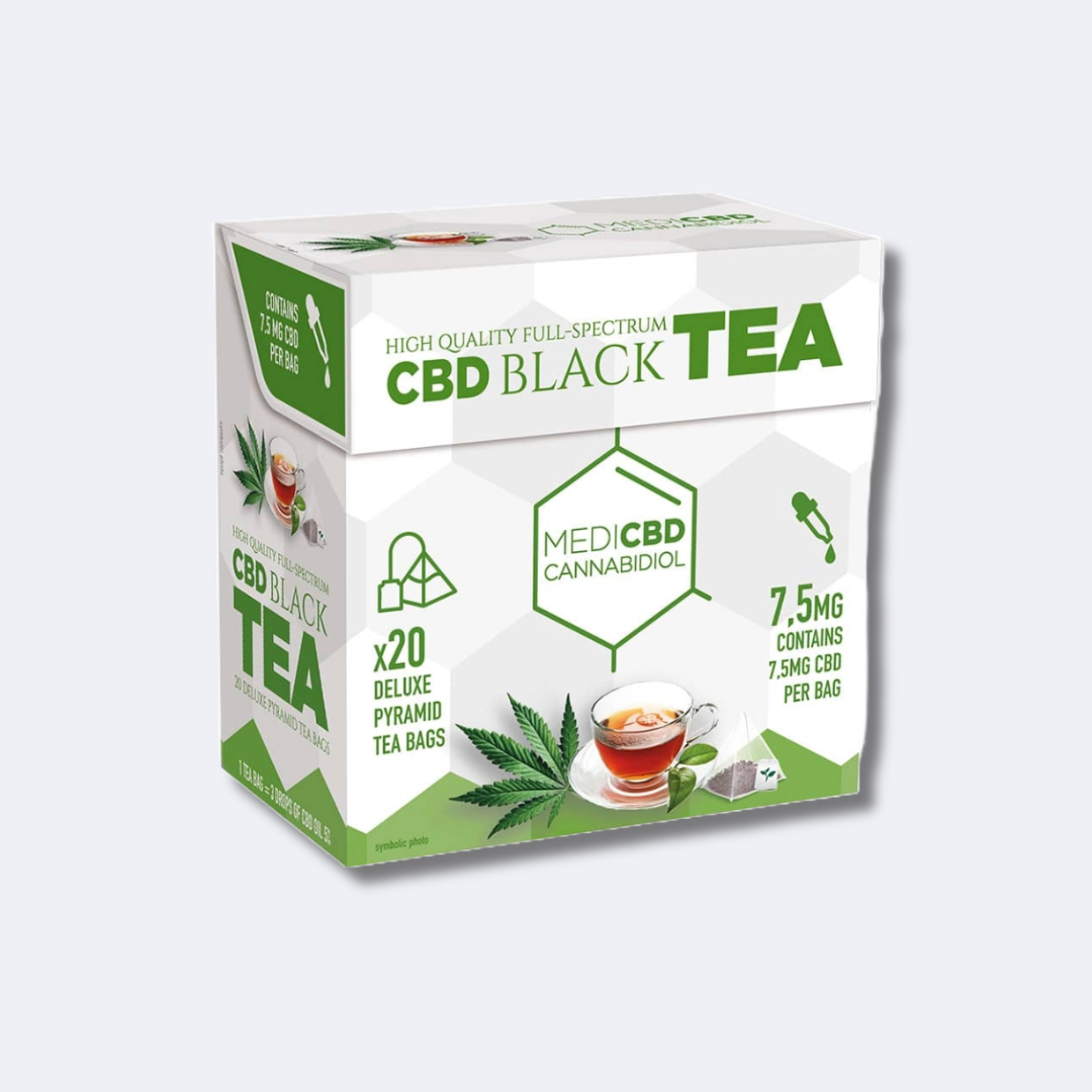Medi Black CBD Tea - 7,5mg CBD pro Beutel
