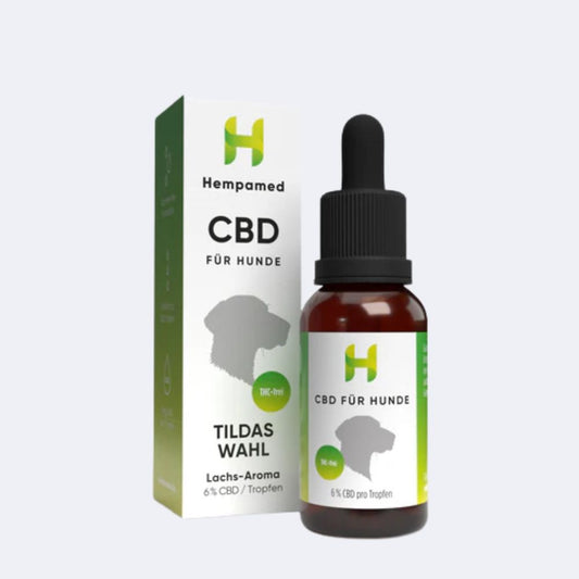 Premium CBD Öl für Hunde 6 % (Lachs-Aroma)