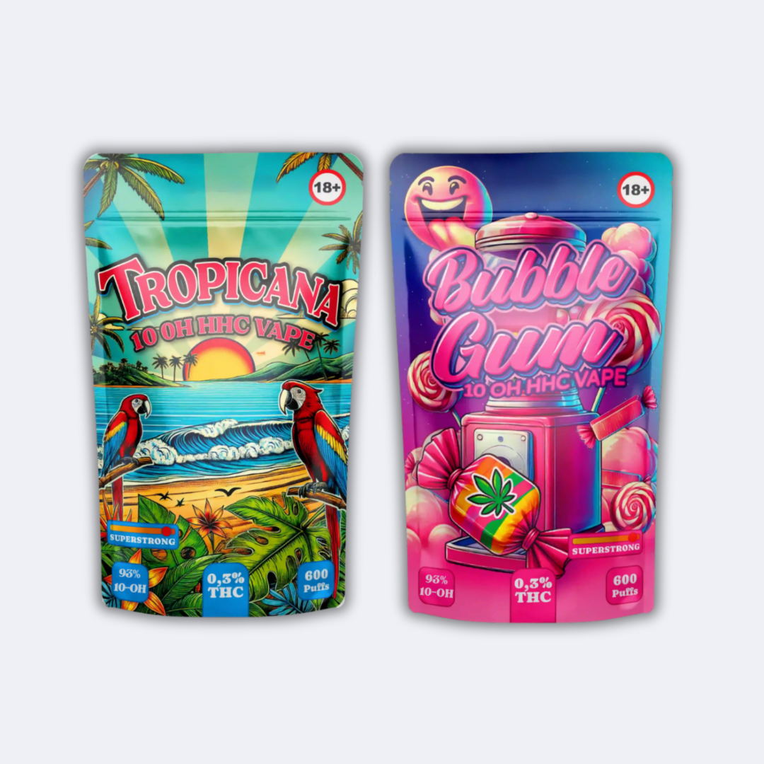 93% 10-OH-HHC Vape "Tropicana" oder "Bubble Gum"