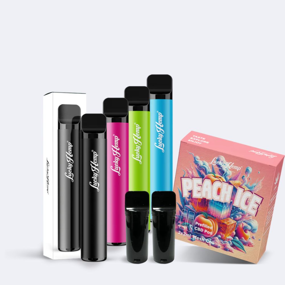 Vape Batterie + 2 Pods Peach Ice