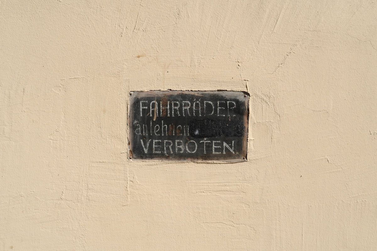 Verboten sign