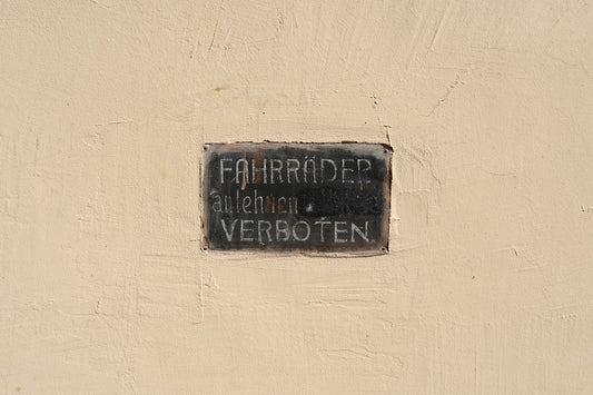 Verboten sign