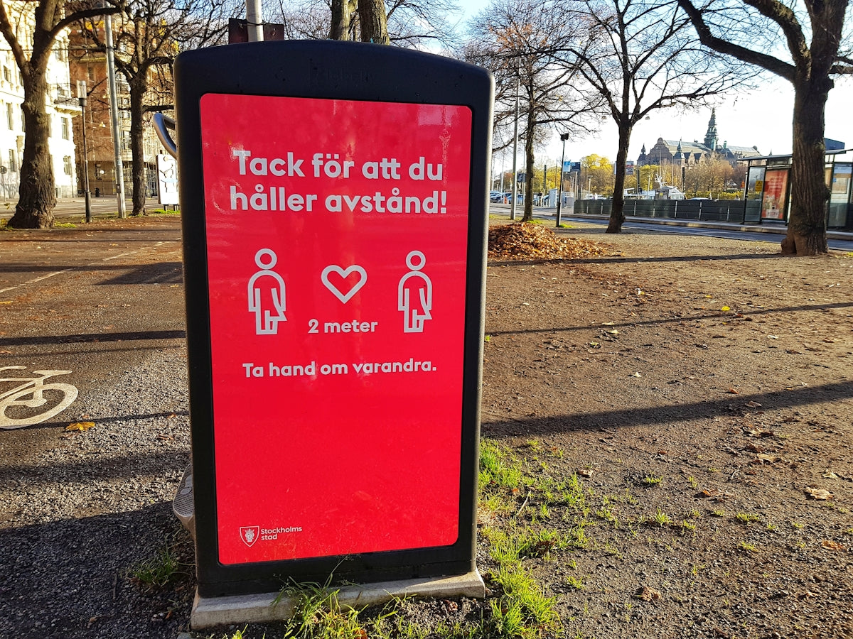 red and black metal signage