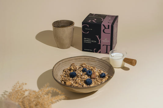 a bowl of cereal and a glass of milk