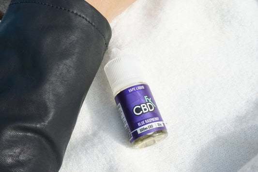 a small purple bottle
